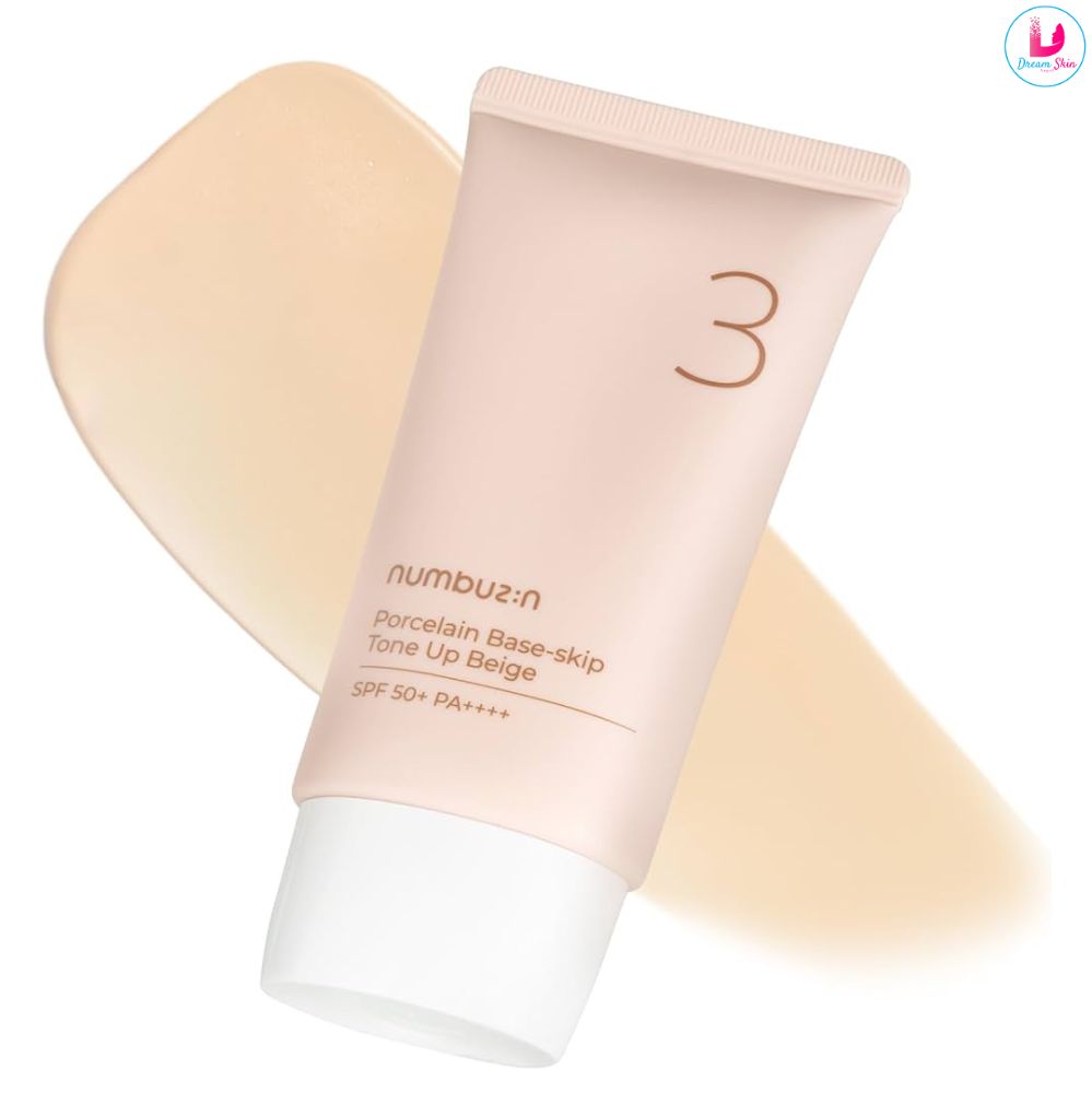 Numbuzin No.3 Porcelain Base-skip Tone Up Beige SPF50+ PA++++ 50ml